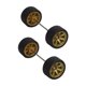 thumbnail image 5 of 2 piezas de ruedas 1:64, llantas de aluminio para modificaciones de automóviles con ejes de varilla redonda, Oro, 5 of 9