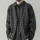thumbnail image 3 of Suéter de manga larga para hombre, ropa popular coreana vintage, abrigos, novedad en sudaderas, jerséis, reseñas, cárdigan de punto original para hombre, 3 of 4