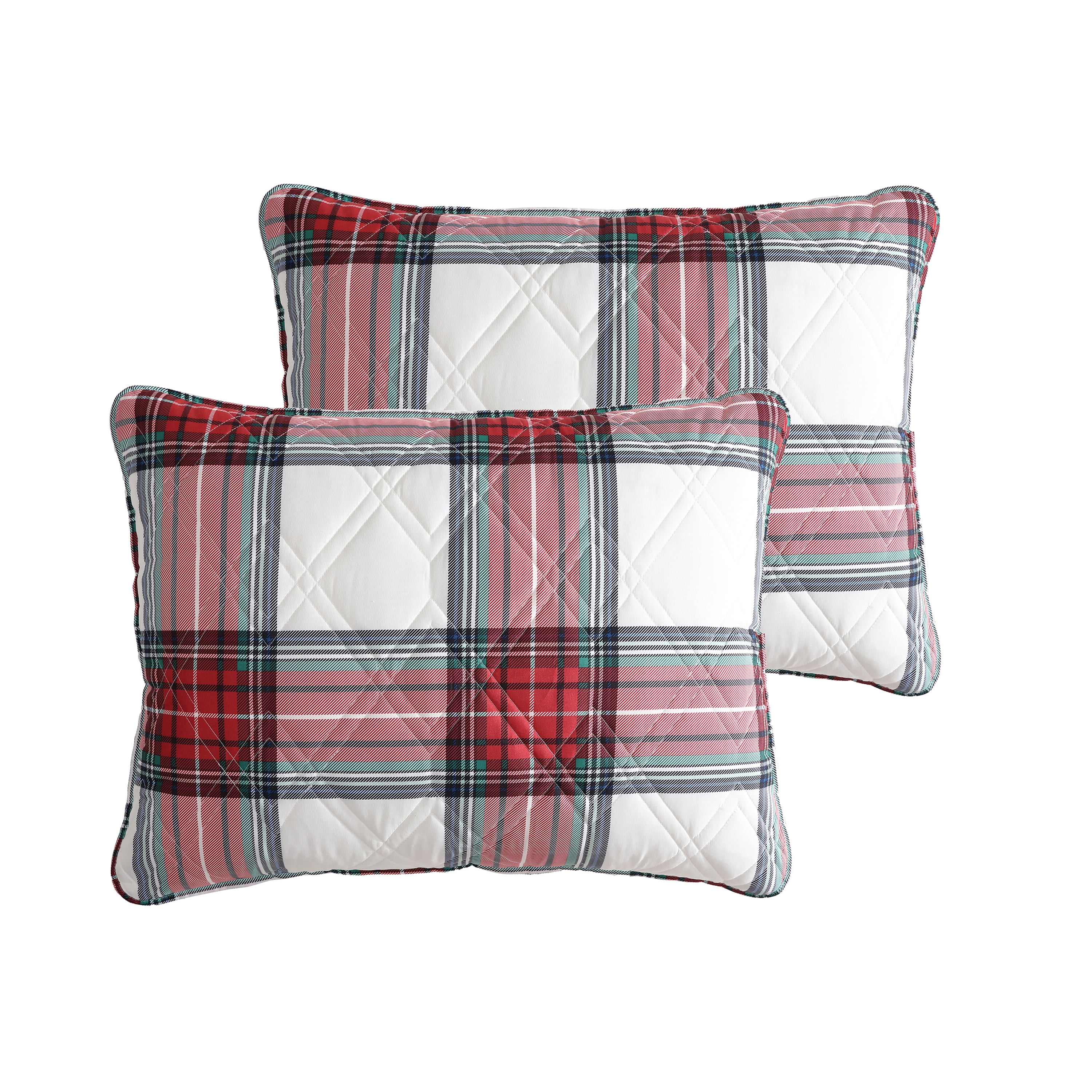 Mainstays 3-Piece Adult Quilt Set, Red Tartain Plaid, King