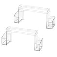 thumbnail image 5 of Organizador de armario de baño mDesign de plástico de 2 niveles, paquete de 2, 5 of 5