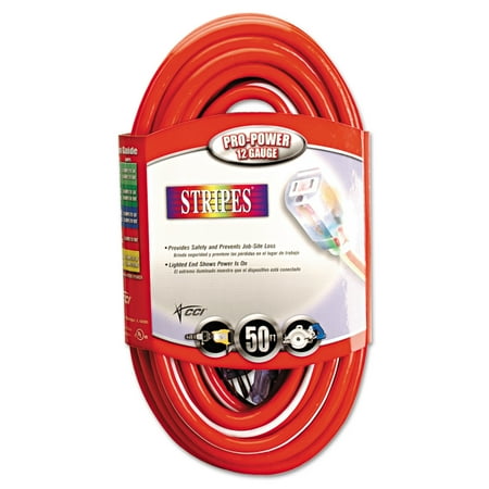 CCI Stripes Extension Cord, 12/3 AWG, 50ft