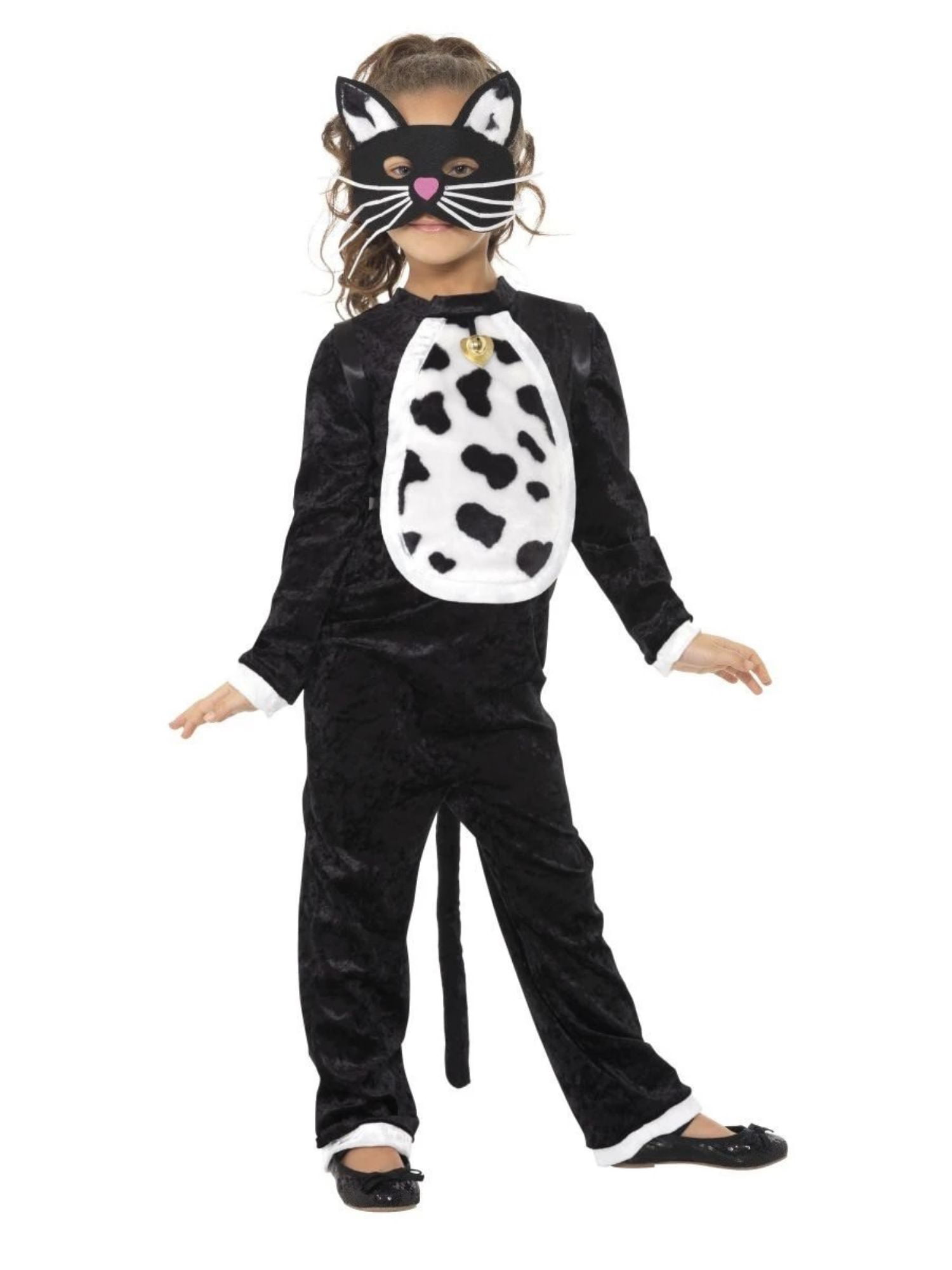 Child Midnight Kitty Cat Costume Deluxe Book Day Halloween Fancy Dress Outfit 