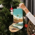 thumbnail image 5 of Picia Coastal Palm Beach for 18in Christmas Stockings, Xmas Stocking for Kids, Holiday and Family Stocking for Fireplace or Party Decoration, 5 of 7