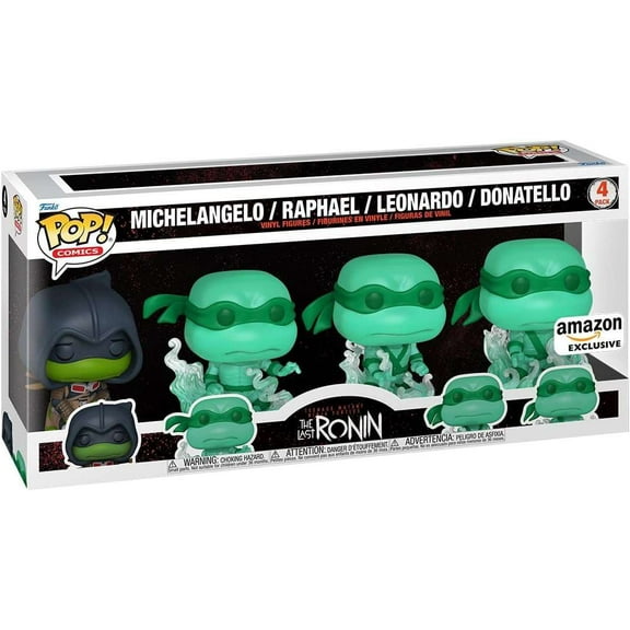 Funko Teenage Mutant Ninja Turtles POP! Television Mikey (Last Ronin) Don, Raph & Leo Spirits Vinyl Figure Set