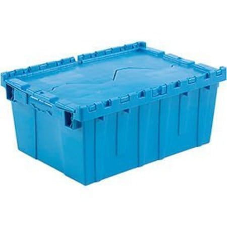 Stackable Plastic Storage Container Attached Lid Organizer 21-7/8x15-1/4x9-11/16 