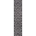 thumbnail image 2 of Rugs.com Eco Trellis Collection Rug – 8 Ft Runner Charcoal Gray Medium Rug Perfect For Hallways, Entryways, 2 of 9