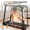 thumbnail image 3 of FYC Retro Walking Foldable Treadmill for Seniors with Incline Fitness Recovery with Side Rails, Reverse Walking Treadmill with Handrails, 300 lbs Capacity, 3 of 8
