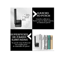 thumbnail image 2 of Gancho Organizador De Gorras Ganchos De Percheros En L 4pcs Xtellar negro, 2 of 4
