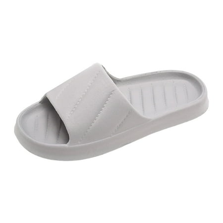OJSFQUFP Womens Summer Slippers Men and Women Shoes Indoor and Outdoor Home Slippers Fashionable Lightweight Sandals Slippers Womens Grey 44