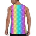 thumbnail image 6 of Rocae Rainbow Scales2 for Men's Workout Tank Top Men's Running Tank Top Dry Fit Athletic Workout Tank Tops4X-Large, 6 of 9