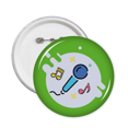 thumbnail image 1 of microph descant sing pins badge button emblem accessory decoration 5pcs, 1 of 2