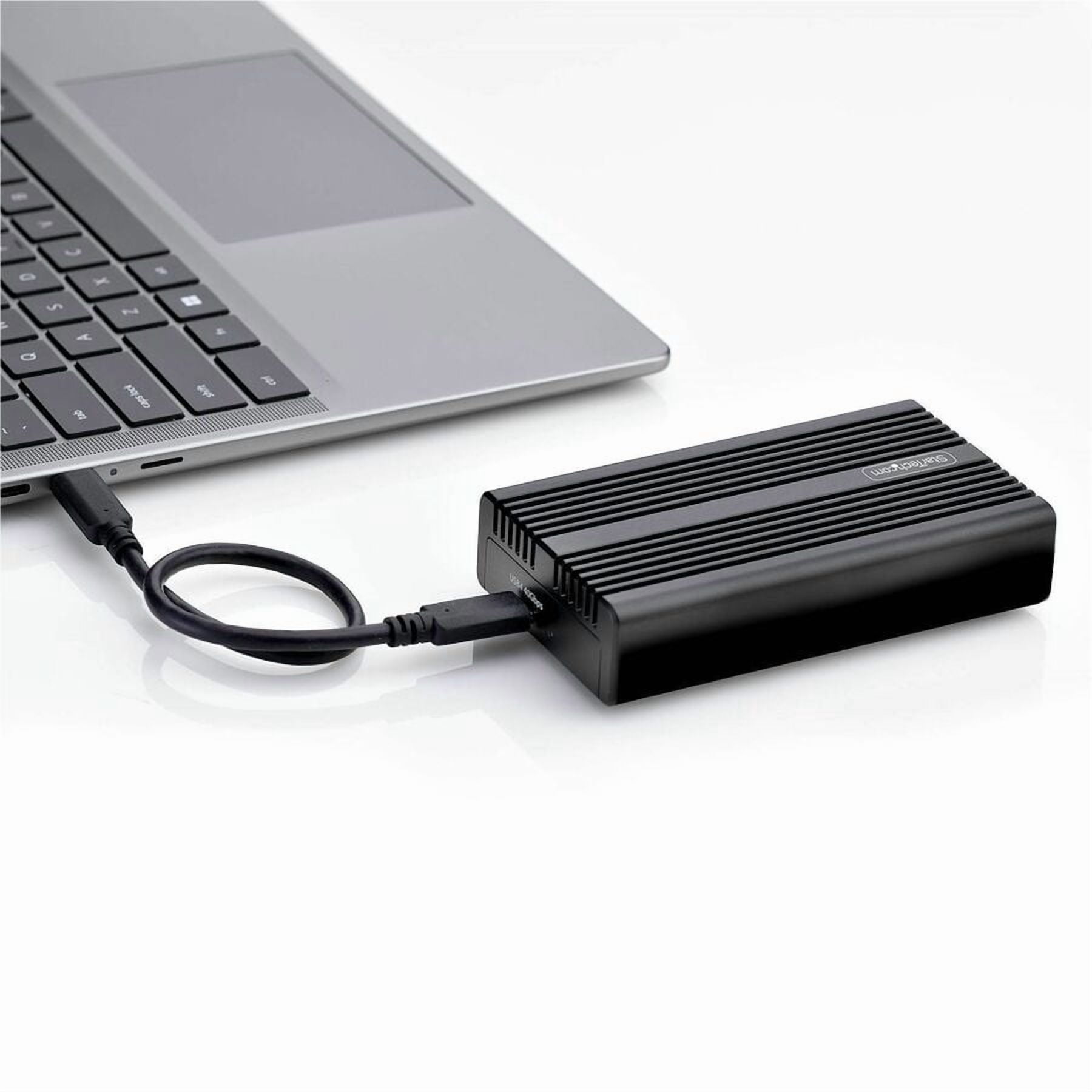 StarTech.com USB4 M.2 NVMe Enclosure, 40Gbps, External USB-C/Thunderbolt NVMe SSD Enclosure, B+M/M-Key