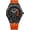 Orange, variant on Men’s Wheel Rim Dial Quartz Watch Rotating Hub Design Waterproof Casual Dress Sport Watch with Luminous Markers Creative 3D Spinning Car Wheel Watches