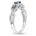 thumbnail image 2 of Charming Three Round Shape Stone Trilogy Moissanite Diamond Wedding Ring 2.25 Carat on 10k White Gold, 2 of 2