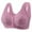 Purple, variant on Sopiago Bra for Senior Women Seamless Front Close Wireless Bras with Jelly Soft Support, Smoothing Padded Bralette Purple,3XL(46)