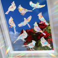 thumbnail image 6 of Halloween Window Decals Static Cling Stained Glass Bird Window Decals for Glass Windows Anti Collision Spooky Halloween Decor for Home Vehicle Wall 1 Piece Sheet, 6 of 8