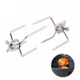 thumbnail image 1 of Fourchettes de Rôtissoire Portables en Acier Inoxydable Fourchettes de Barbecue au Charbon de Bois Poulet Grill Viande Rôtie Outil de Fourchette de Barbecue, 1 of 5
