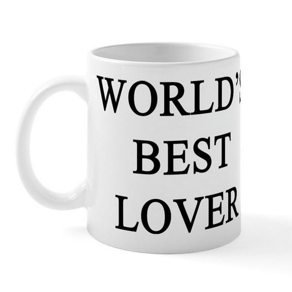 CafePress - Worlds Best Lover Mug - 11 oz Ceramic Mug - Novelty Coffee Tea Cup