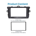 thumbnail image 4 of 4x 2din Radio de coche Fascia estéreo Dash Kit reproductor de Audio para 2008-2010 Corolla Radio estéreo marco de Dvd, 4 of 5