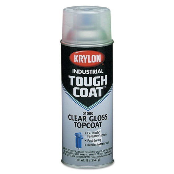 Krylon Tough Coat Acrylic Alkyd Enamels, 12 oz Aerosol Can, OSHA White