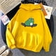 thumbnail image 2 of Sudaderas con capucha de rana en monopatín para mujer, adolescente, niña, informal, de manga larga, con cordón, sudadera con capucha, suéter suelto, tops Zhivalor WMZL-2135-54, 2 of 3