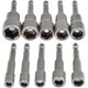 thumbnail image 1 of Juego de 10 llaves hexagonales magnéticas para taladro Nirvana, adaptador de llave hexagonal de 1/4", adaptador de llave de 6-15 mm, 1 of 5