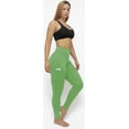 thumbnail image 4 of Leggings with Pockets Leggings for Women with Pockets, High Waisted, Extra Soft Green Tea XS - S, 4 of 5