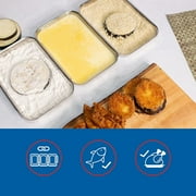 طقم خبز من الفولاذ المقاوم للصدأ من Kuchenprofi، بدون فوضى، صواني خبز متداخلة، مجموعة من 3 قطع