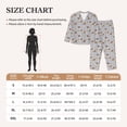 thumbnail image 3 of KLL Bee Print Women's Long Sleeve Pajamas with Pants Sleepwear Loungewear 2 Set-XX-Large, 3 of 7
