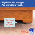 thumbnail image 4 of Cuñas de plástico Wobble Wobble, paquete de 300 unidades, negras, rígidas, multiusos, 4 of 9