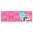 thumbnail image 2 of PinPix 36x12 Custom Cork Bulletin Board Pink Chain Poster Board Has a Fabric Style Canvas Finish, Framed in Pink Chain, by ArtToFrames (PinPix-578), 2 of 6