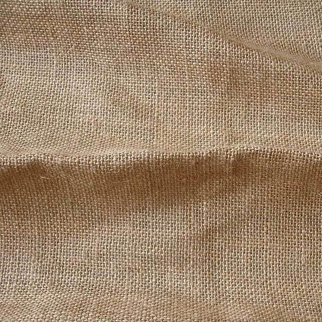 Fabric Mart Direct Natural Burlap Fabric By The Yard, 51 inches or 129 cm width, 17 Continuous Yards Beige Burlap Fabric, Burlap Upholstery Fabric, Curtain Drapery Wholesale Burlap Fabric