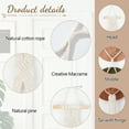 thumbnail image 5 of HonorHut Hat Hanger with Tassels Boho Wall Mounted Hat Rack Organizer Decorative Hand Weaving Hat Holder for Wall Hanging Beige 4 Set, 5 of 7