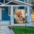 thumbnail image 7 of SKYSONIC Mixed Breed Dog on a Color Background Double-Sided Printed Garden House Sports Flag 12x18in Polyester Decorative Flags for Courtyard Garden Flowerpot, 7 of 7