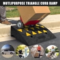 thumbnail image 4 of Heavy-Duty Rubber Curb Ramp 2-Pack, 4.3" Rise Threshold Ramp for Trucks, SUVs, Mobility Scooters - 55,000 lb Capacity, 4 of 9