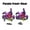 Purple A Pair, variant on Line Pulling Hydraulic Disc Brake Calipers Front & Rear ,Comfortable Operation