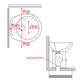 thumbnail image 2 of Yescom Foot Flush RV Gravity Flush Toilet High Profile HDPE Travel, 2 of 9