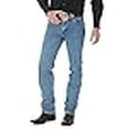 thumbnail image 3 of Wrangler Men's Premium Performance Cowboy Cut Slim Fit Jean, Stonewashed, 32W x 34L, 3 of 4