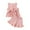 Pink#1, variant on KPOPLK Baby Girl Clothes Toddler Summer Outfits Cute Bow Sleeveless Top and Ruffle Shorts 2pc Set 1 5 Years Old(Pink#1,12-18 Months)