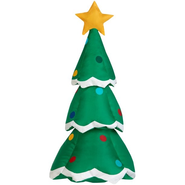 Gemmy Airdorable Christmas Airblown Inflatable Christmas Decor Tree, Tall, green