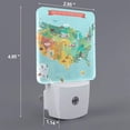 thumbnail image 2 of Cauagu USA Tourist Map Print LED Nightlight,0.5W Night Lights Plug into Wall 1 Pack with Dusk-to-Dawn Light Sensor Soft Glow Lamp for Bathroom Adult Hallway-US, 2 of 7