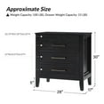 thumbnail image 2 of Modern Storage End Table with Hidden Drawer Charging Station Side End Table for Living Room Black, 2 of 6