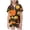 p-97Coffee371, variant on CAIVO Little Baby Girls Boys 2 Piece Pajama Sets Thanksgiving Turkey Pumpkin Satin Imitation Silk Kids Short Sleeve Lapel Button Down Shirts Tops With Shorts Classic Loungewear Sleepwear
