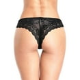 thumbnail image 6 of Attraco Anwell Women's Microfiber Lace Thongs Panties Underwear Pack of 4, 6 of 6