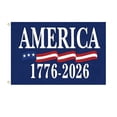 thumbnail image 5 of Usa 250Th Anniversary, 250Th Anniversary Flag, Patriotic Decorations, 36X60 In, Aged Red Off-White, Street Celebrations, Backyard Parties, Reinforced Grommets, 1 Pc, 5 of 7