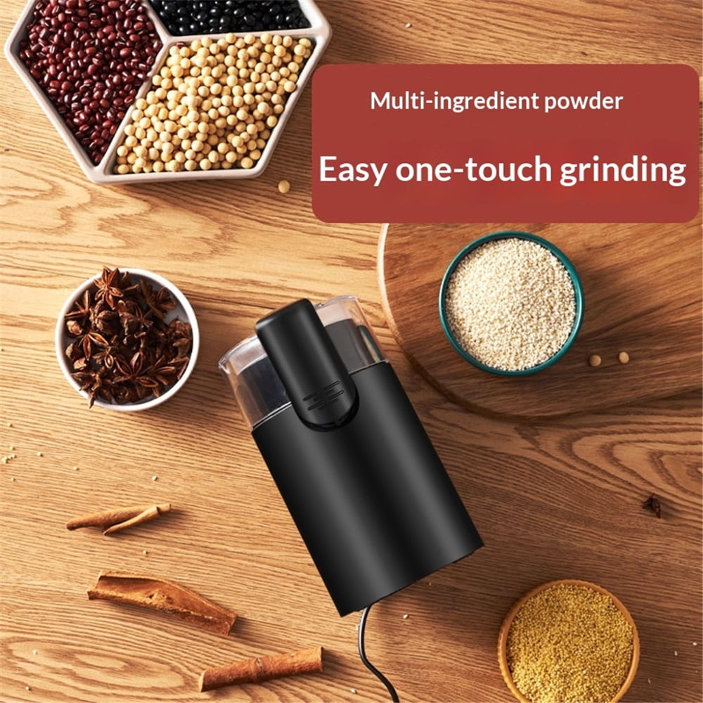 Fast Electric Coffee Grinder for Home Use, Easy to Use Coffee Bean and Spice Grinder with Heavy-Duty Stainless Steel Grind Blades