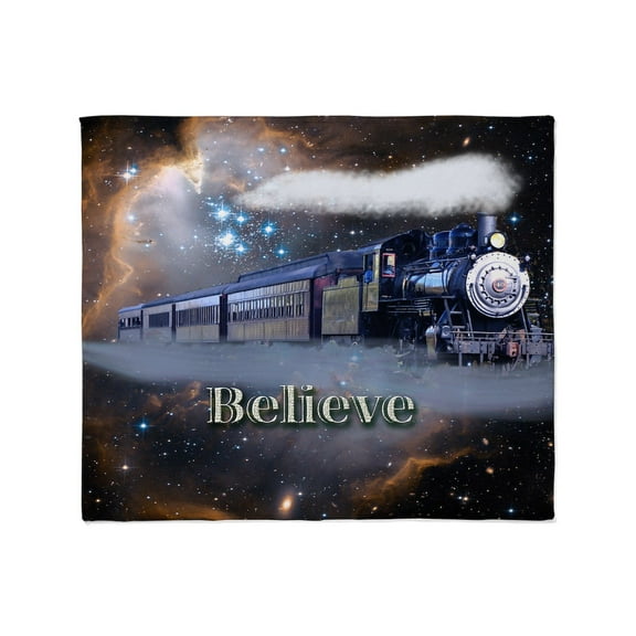CafePress - Believe Throw Blanket - Soft Fleece Throw Blanket, 50"x60" for All Ages
