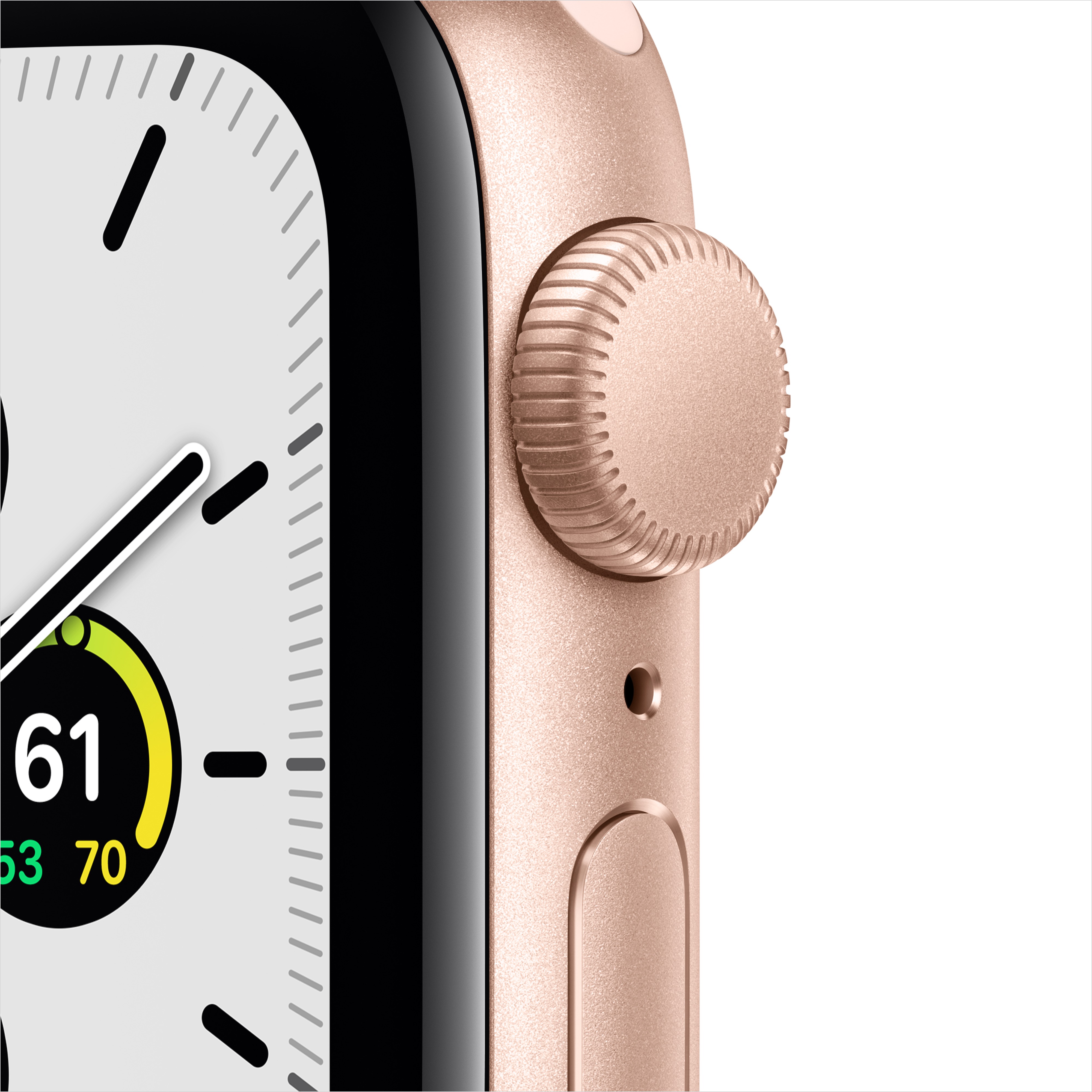 Apple Watch SE (1st Gen) GPS, 40mm Gold Aluminum Case with Pink Sand Sport Band - Regular - image 5 of 9