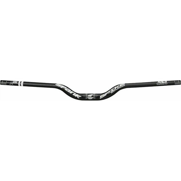 Spank Spike Race Vibrocore Bars 800mm Wide 50mm Rise 31.8mm Clamp Black Aluminum