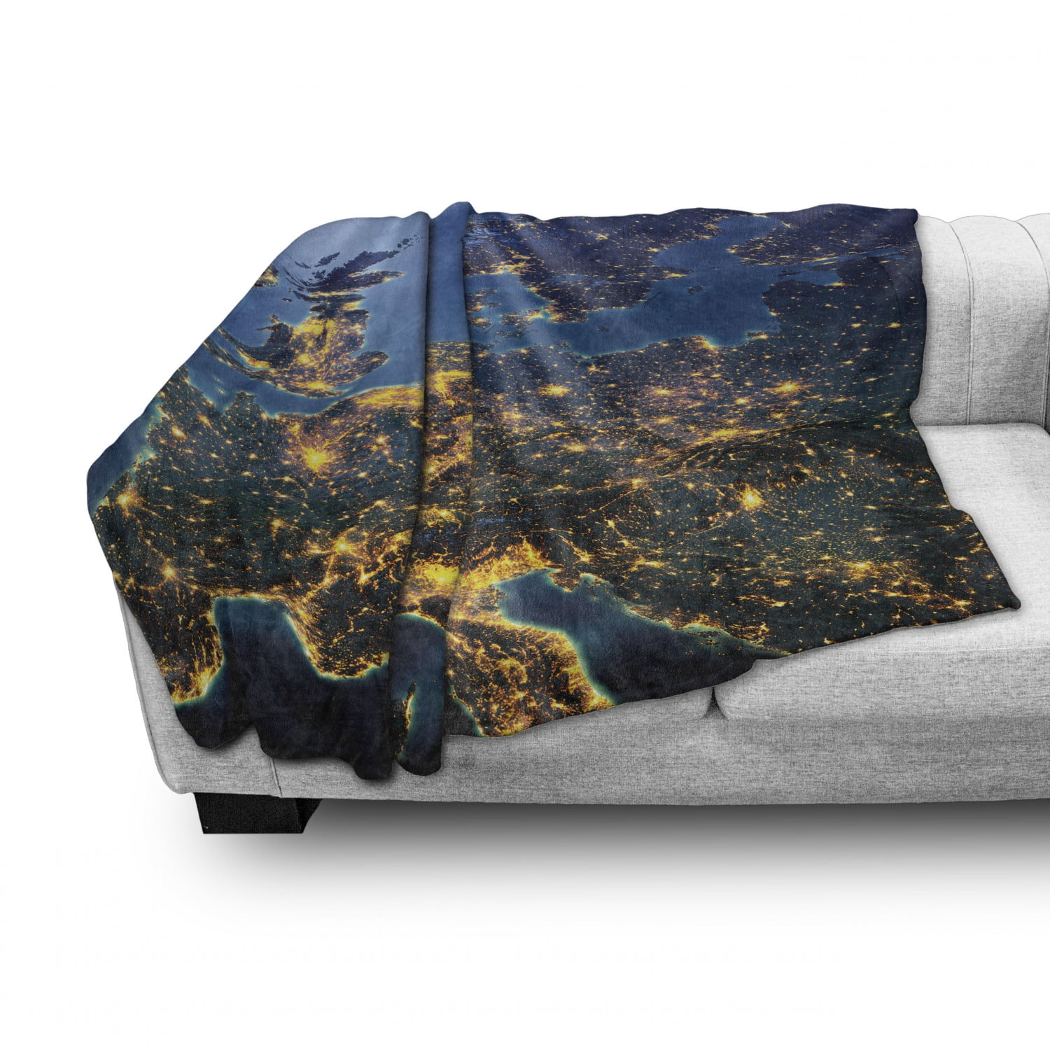 50 x 70 Continent of Central Europe Night Time View from Outer Space Vivid Planet Cozy Plush for Indoor and Outdoor Use Ambesonne World Soft Flannel Fleece Throw Blanket Blue Yellow Emerald 50 x 70 Continent of Central Europe Night Time View from Outer Space Vivid Planet Cozy Plush for Indoor and Outdoor Use Ambesonne World Soft Flannel Fleece Throw Blanket Blue Yellow Emerald